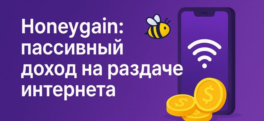 Как заработать, раздавая интернет через Honeygain