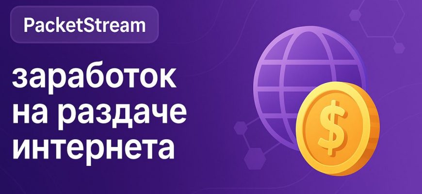 Заработок на раздаче интернета на PacketrStream