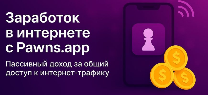Заработок на раздаче интернета через Pawns.app